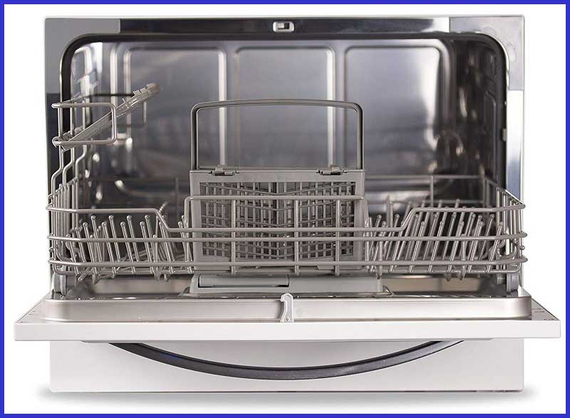 Interior of Countertop Dishwasher BCD6W