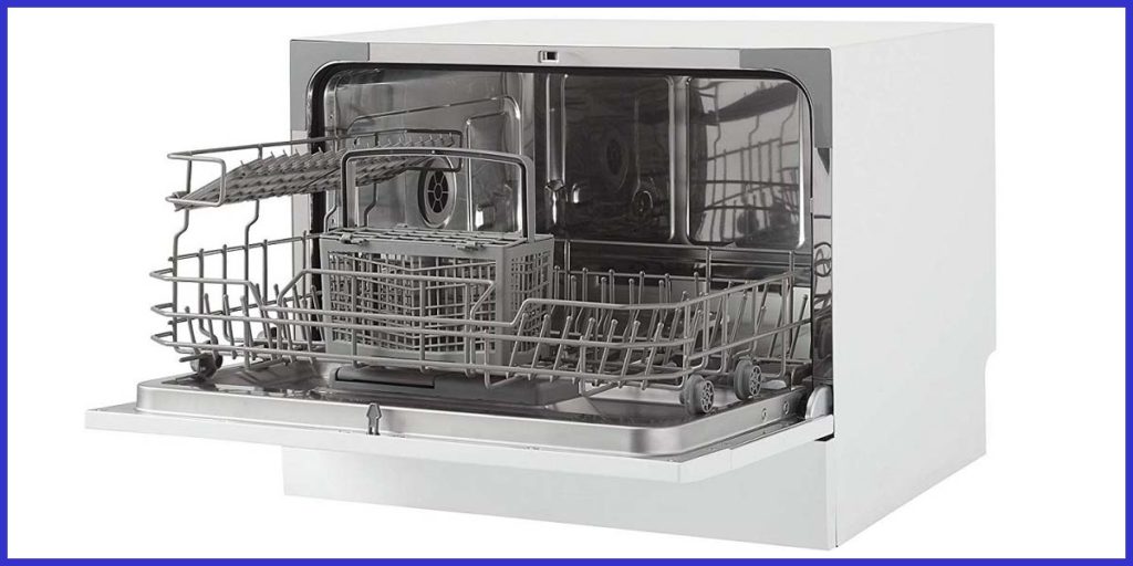 Interior of Danby Portable Countertop Dishwasher DDW621WDB