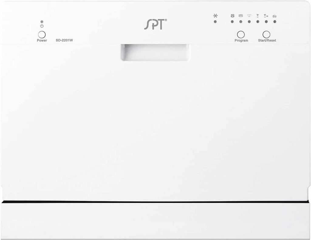 SPT Countertop Dishwasher in White