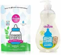 Dapple Baby Bottle with Dapple Dishwasher Detergent Pacs
