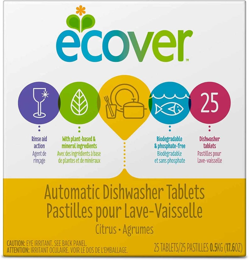 Ecover Dishwasher Tabs - Best Natural Automatic Dishwashing Tablets