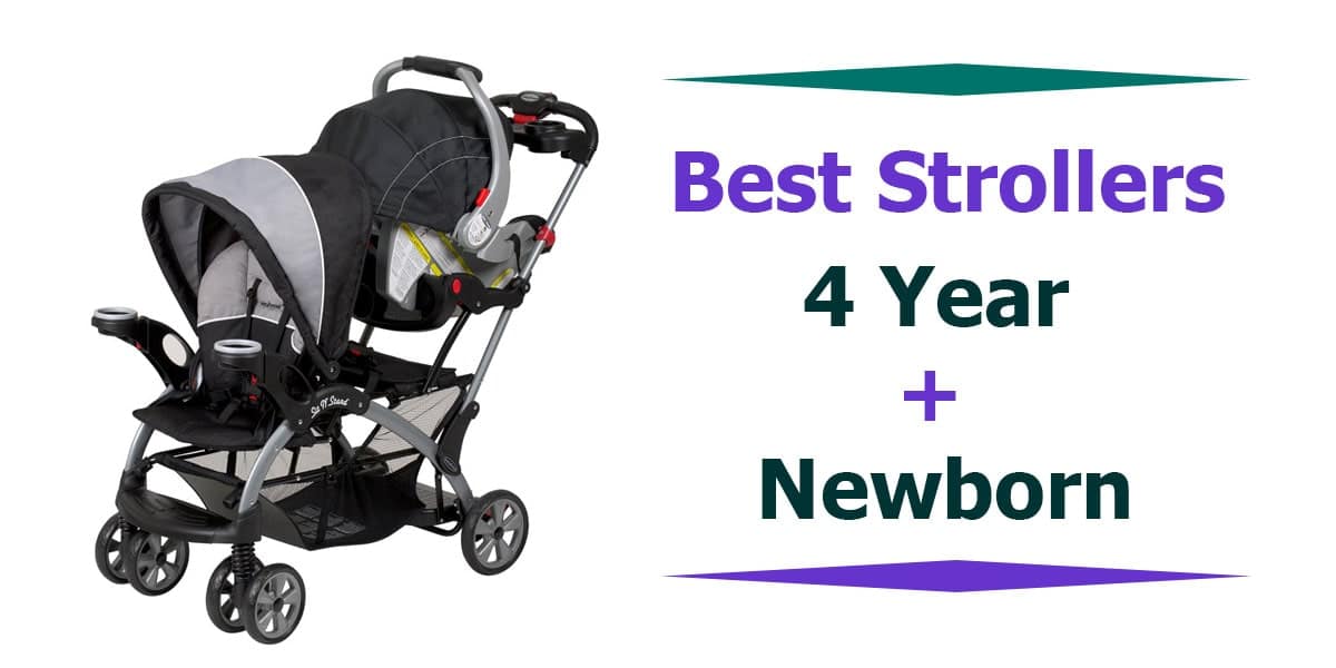 3 Best Double Strollers For a Newborn and 4 Year Old